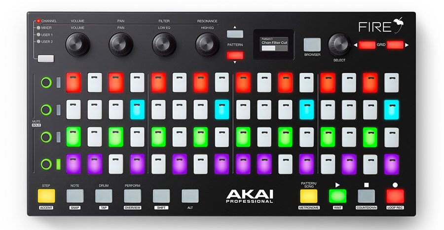 AKAI PRO FIRE-Купить MIDI контроллеры по лучшей цене.